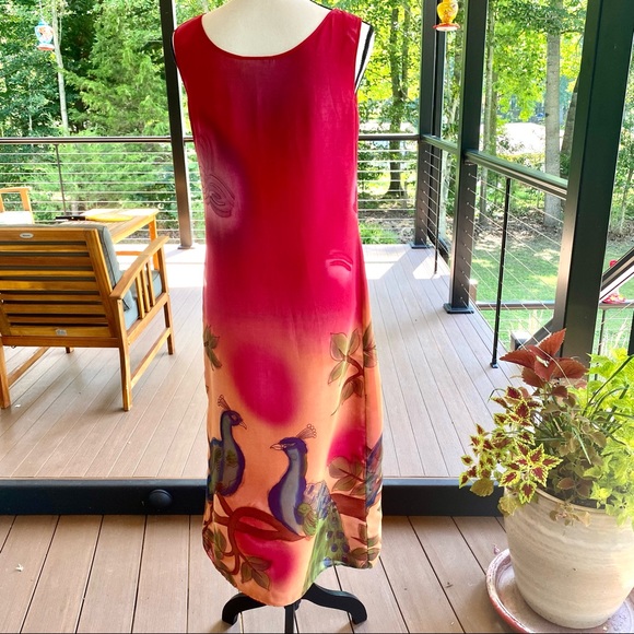 HP !🥂Vintage John Roberts — Size 6 . GORGEOUS, LongDress 🌷Airy & Flowey 🌹🌸🌺 - Picture 7 of 7